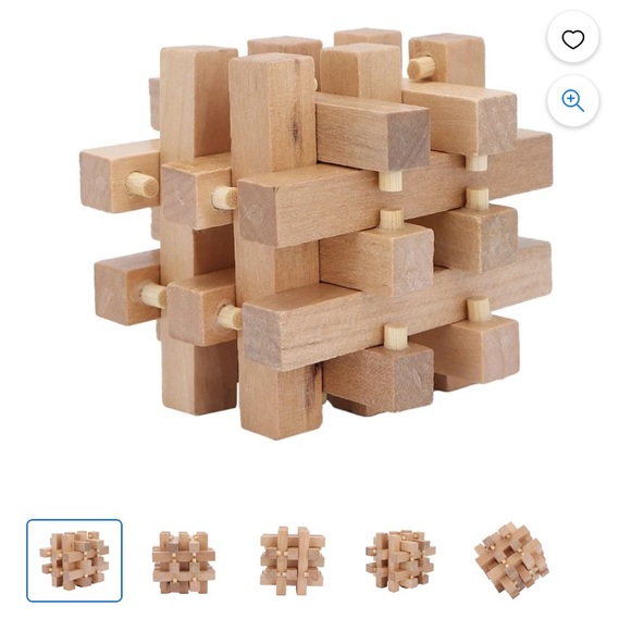2/$20 -- Unbranded | Wooden 3-Dimensional Star Puzzle | EUC - Picture 8 of 10